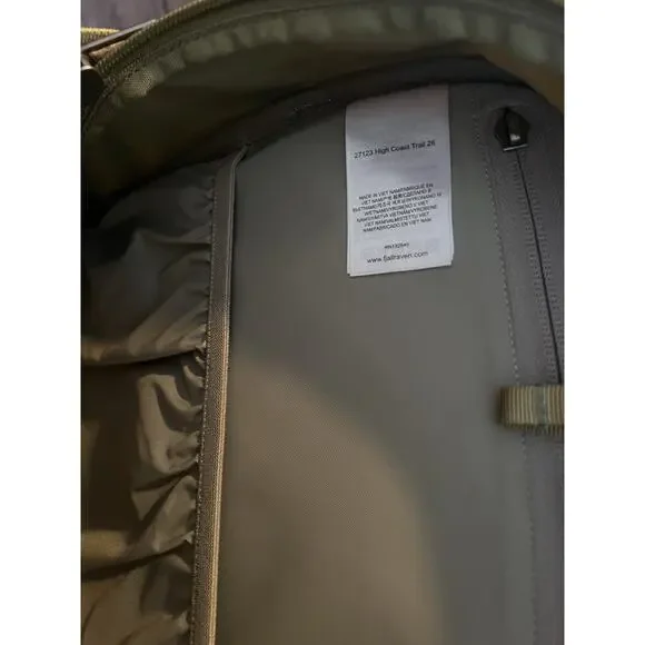 Fjallraven High Coast Trail 26L Backpack Green Hiking Trekking Outdoor Backpack - Picture 6 of 6